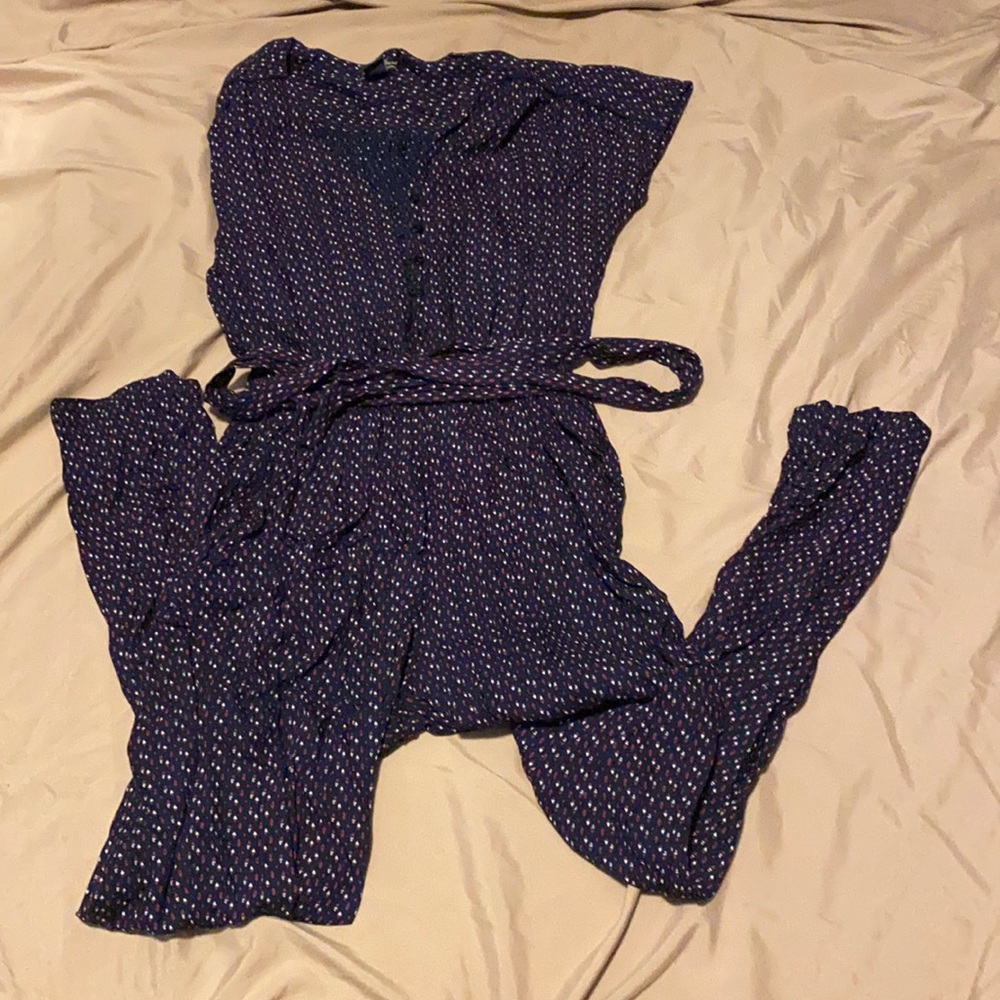 Lucky Brand Red, White and Blue Jumpsuit Size Small